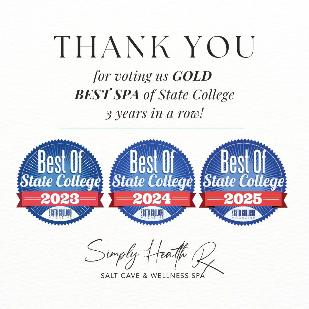 Best Spa of State College — 3 years in a row: 2023, 2024, 2025