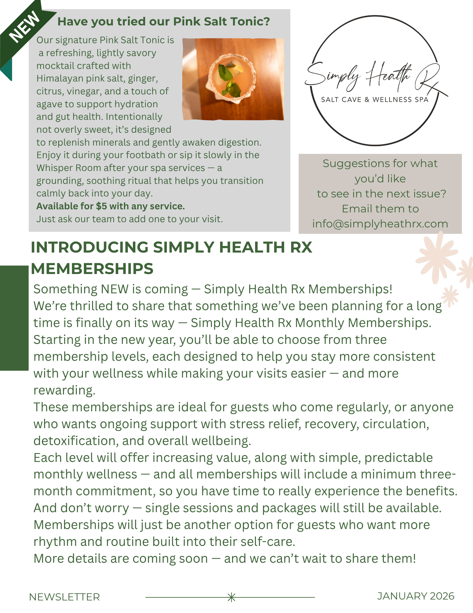 Simply Health Rx January 2026 Newsletter - Page 3
