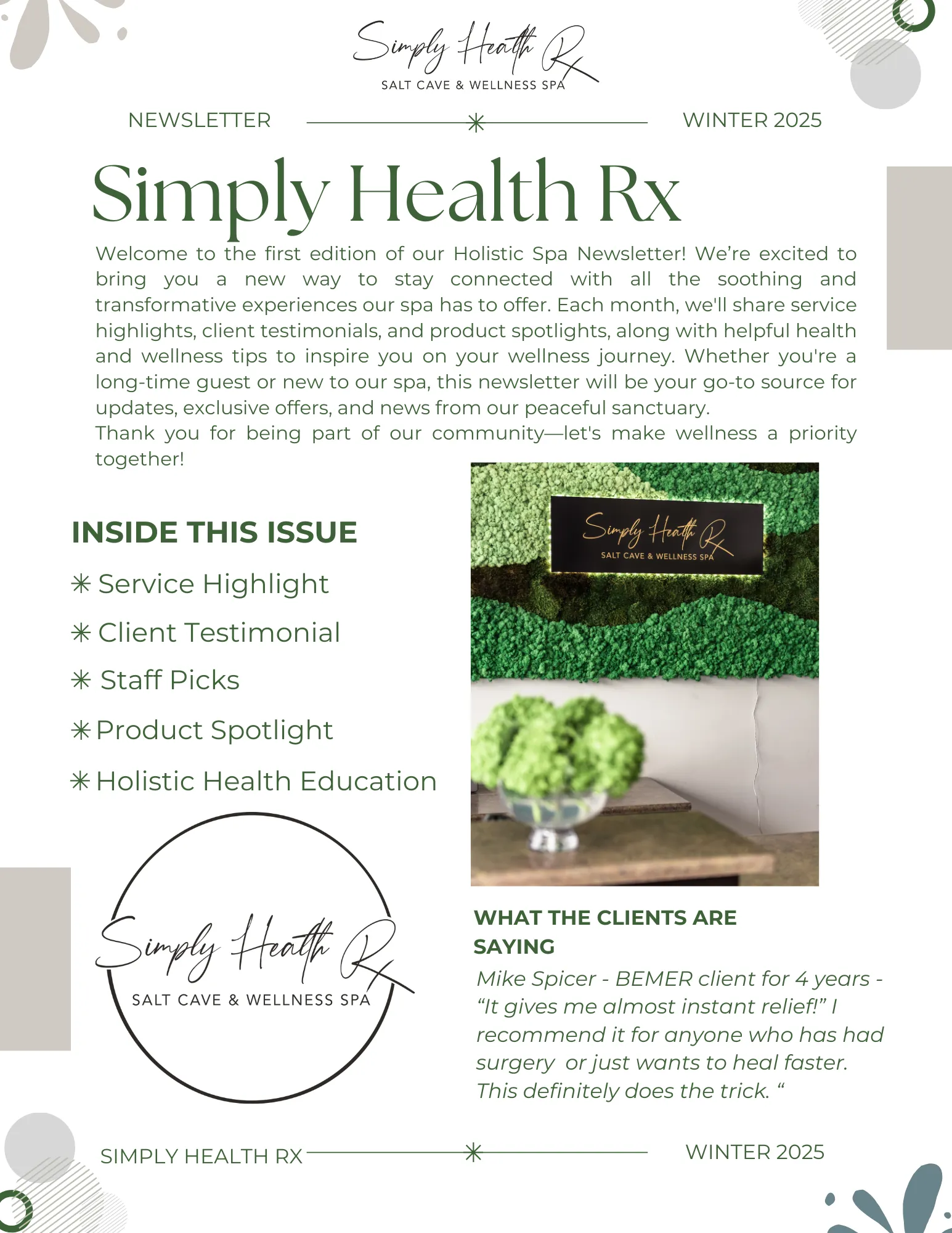 Simply Health Rx Winter 2025 Newsletter - Page 5