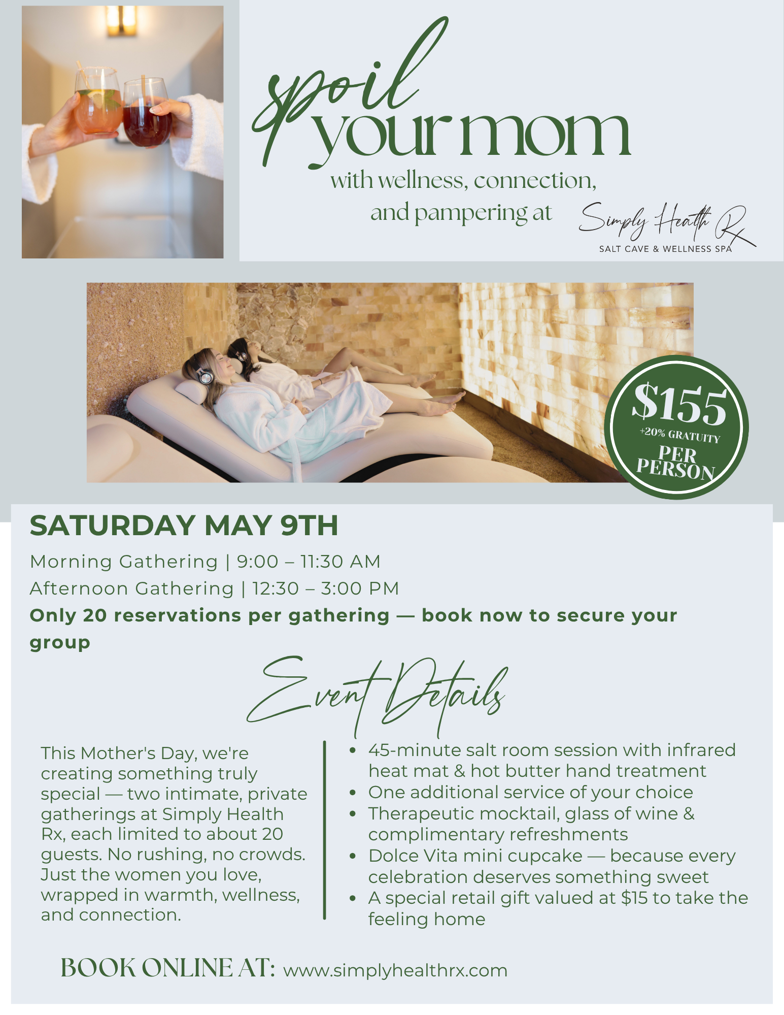 Mother's Day Spa Event 2026 at Simply Health Rx
